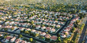 Aerial View of houses