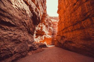 Orange rock formation in Kalbarri National Park