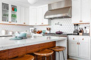 Apartment white kitchen