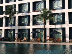 Resorts pool side