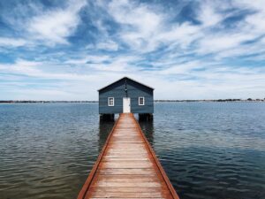 House in the middle of the sea