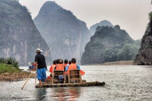 Tour Guide and the tourist on the kayak